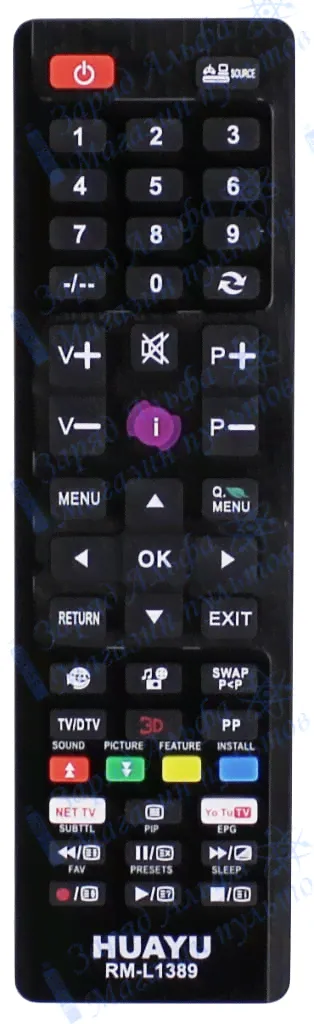Huayu VESTEL RM-L1389 универсальный пульт для TV
