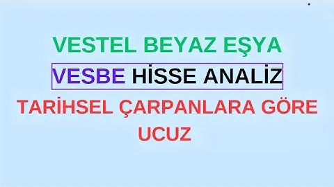 #VESBE HİSSE ANALİZ #VESTEL BEYAZ EŞYA A.Ş. #BORSA