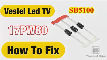 How To Fix Vestel 17pw80 Power Supply Fault : problem diode SB5100  SOLVED!!